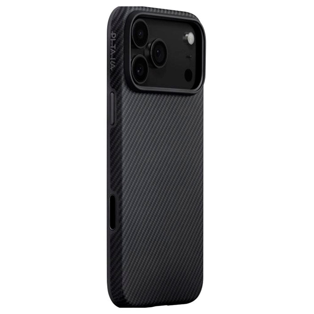 PITAKA iPhone 17 Pro Max Aramid UltraGuard Bagside Cover - MagSafe Kompatibel - Black / Grey