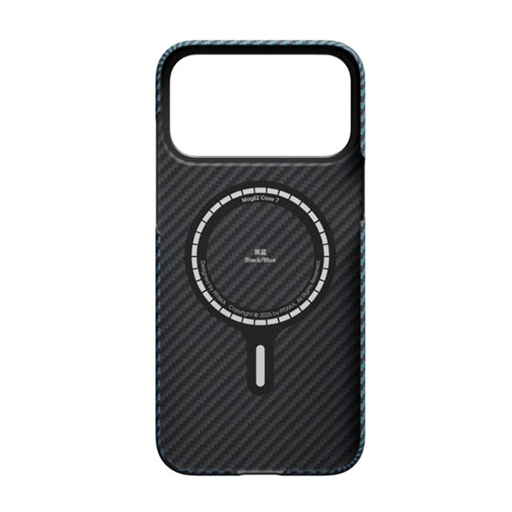 PITAKA iPhone 17 Pro Ultra Slim Bagside Cover - MagSafe Kompatibel - Blue / Grey