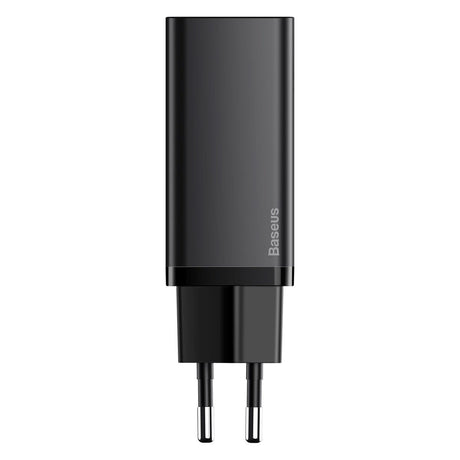 Baseus 65W GaN² PD Vægoplader USB-C & USB-A - Sort