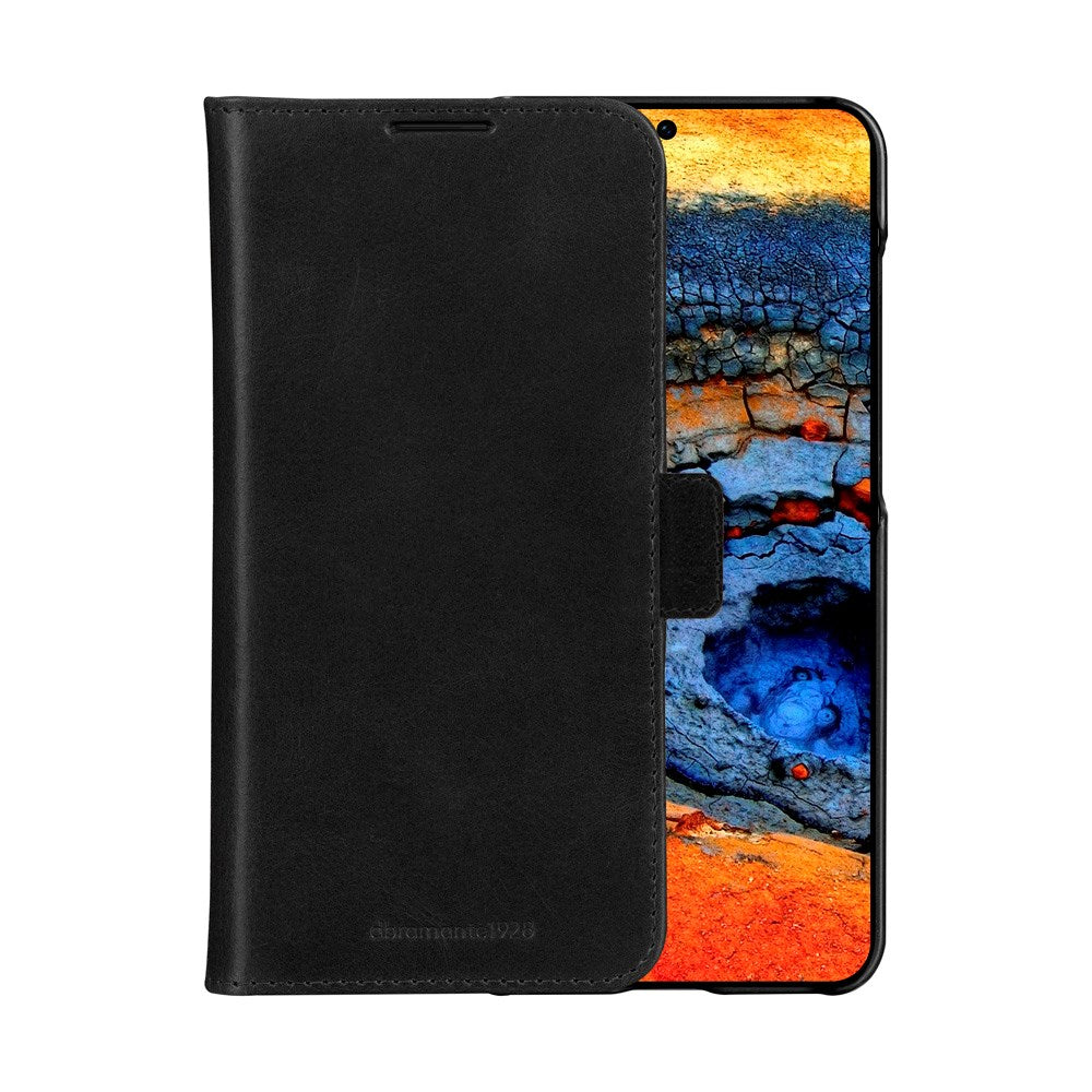 Samsung Galaxy A56 (5G) - dbramante1928 Lynge - Ægte Læder 2-i-1 Flip Cover - Black