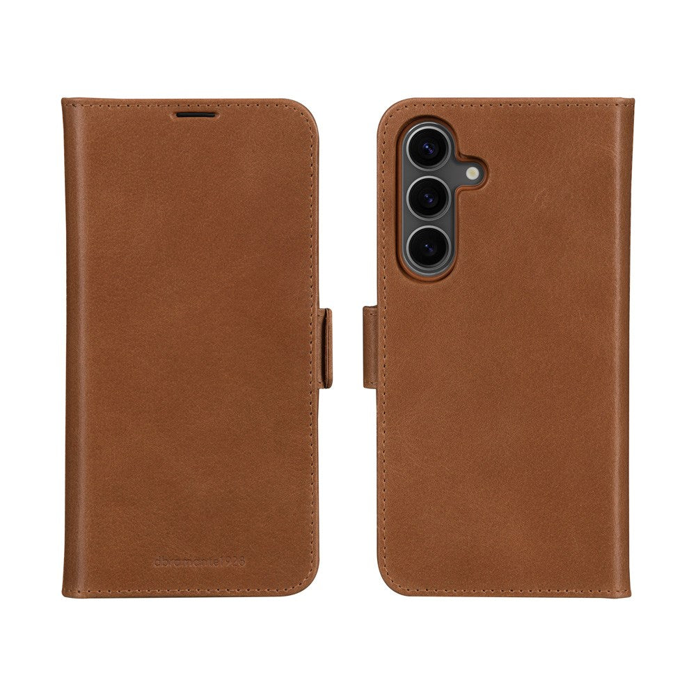 Samsung Galaxy A56 (5G) - dbramante1928 Lynge - Ægte Læder 2-i-1 Flip Cover - Tan