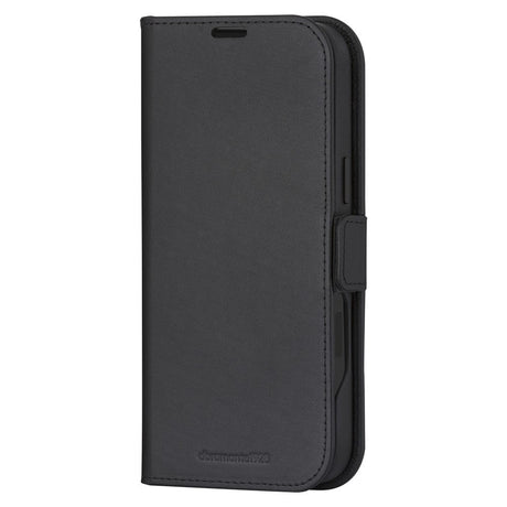 dbramante1928 iPhone 16 Pro Lynge Ægte Læder Magnet Flip Cover - MagSafe Kompatibel - Black