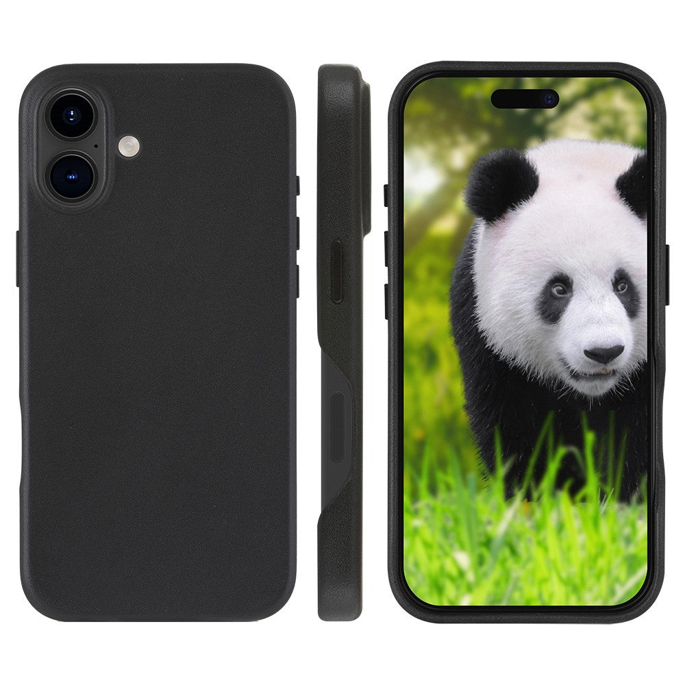 dbramante1928 iPhone 16 Pro Lynge Ægte Læder Magnet Flip Cover - MagSafe Kompatibel - Black