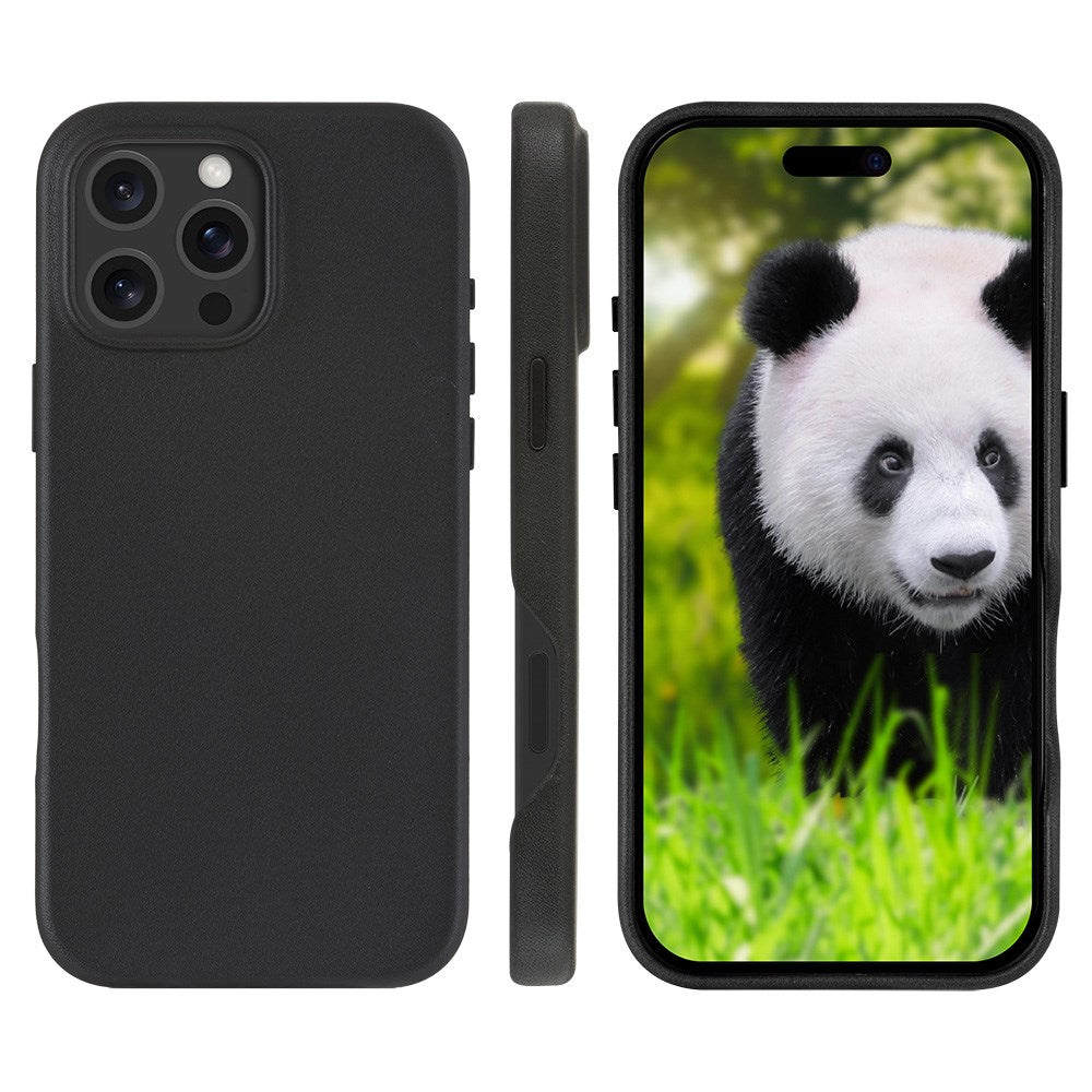 dbramante1928 iPhone 16 Pro Max Lynge Ægte Læder Magnet Flip Cover - MagSafe Kompatibel - Black