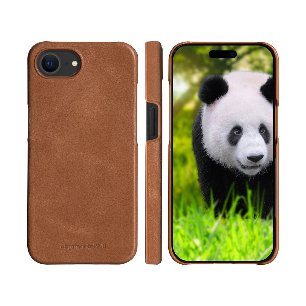 dbramante1928 iPhone 16e Lynge Ægte Læder Magnet Flip Cover - Tan