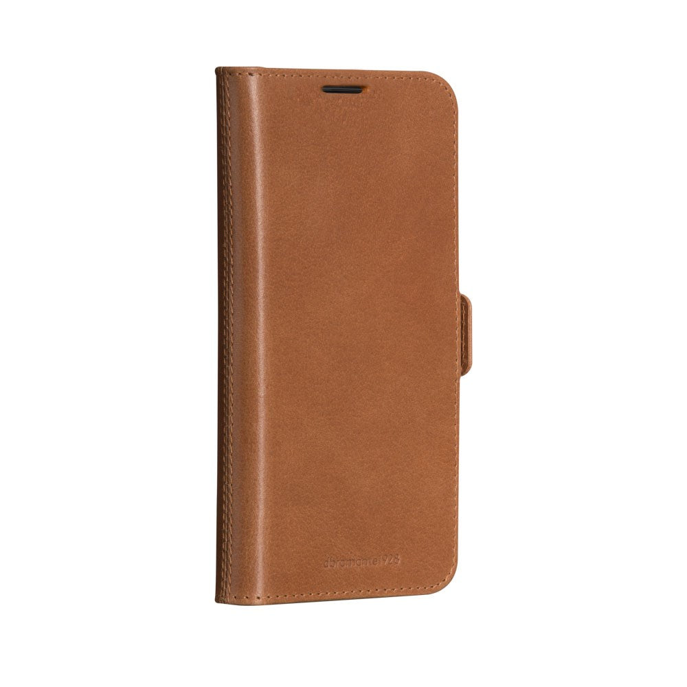 dbramante1928 iPhone 16e Lynge Ægte Læder Magnet Flip Cover - Tan