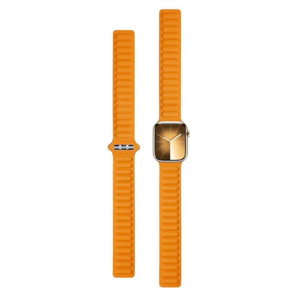 Lippa Apple Watch (38/40/SE/41/42mm) Magnetisk Læder Urrem - Lysebrun