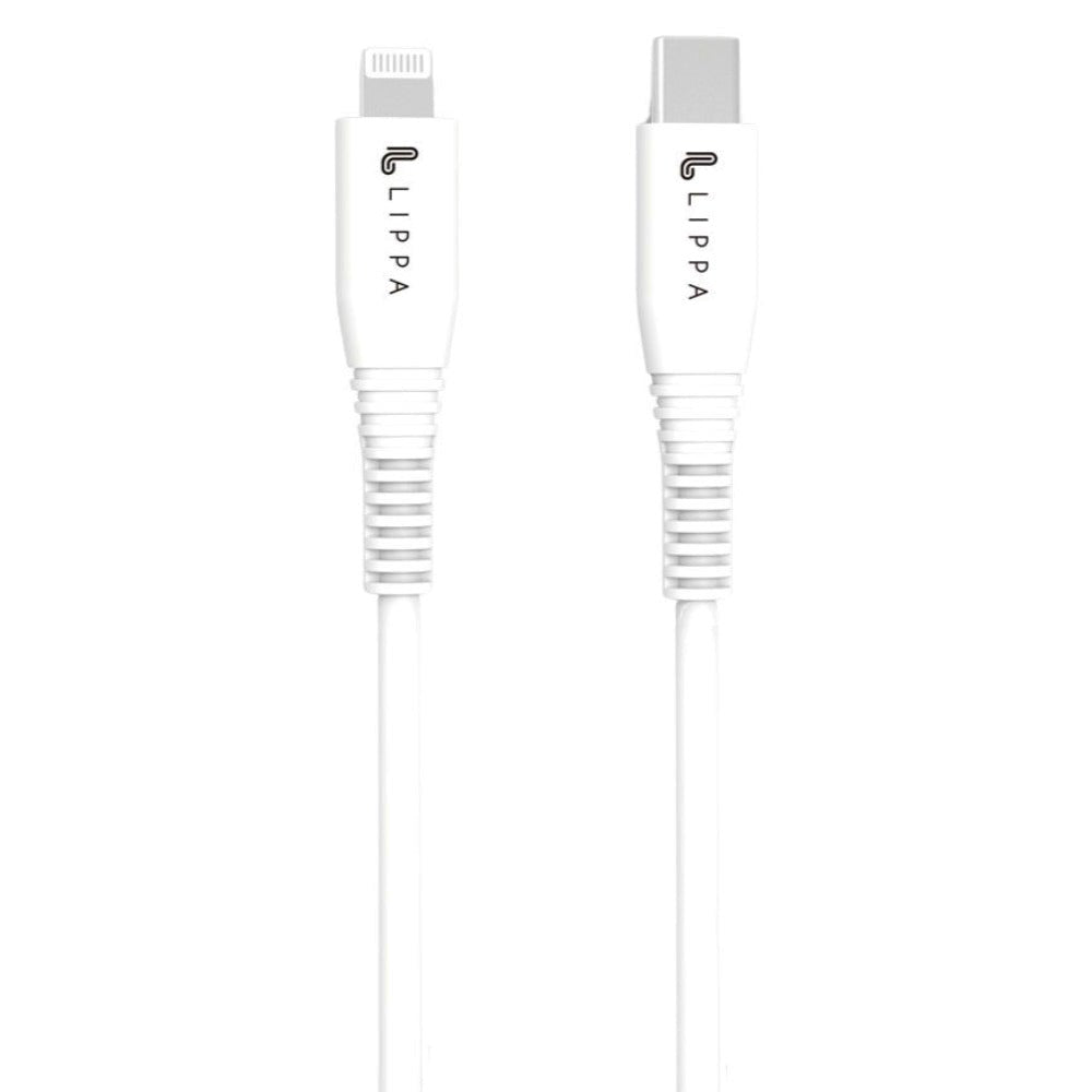 Lippa Kabel USB-C til Lightning 15W & 480Mbps - 2m - Hvid