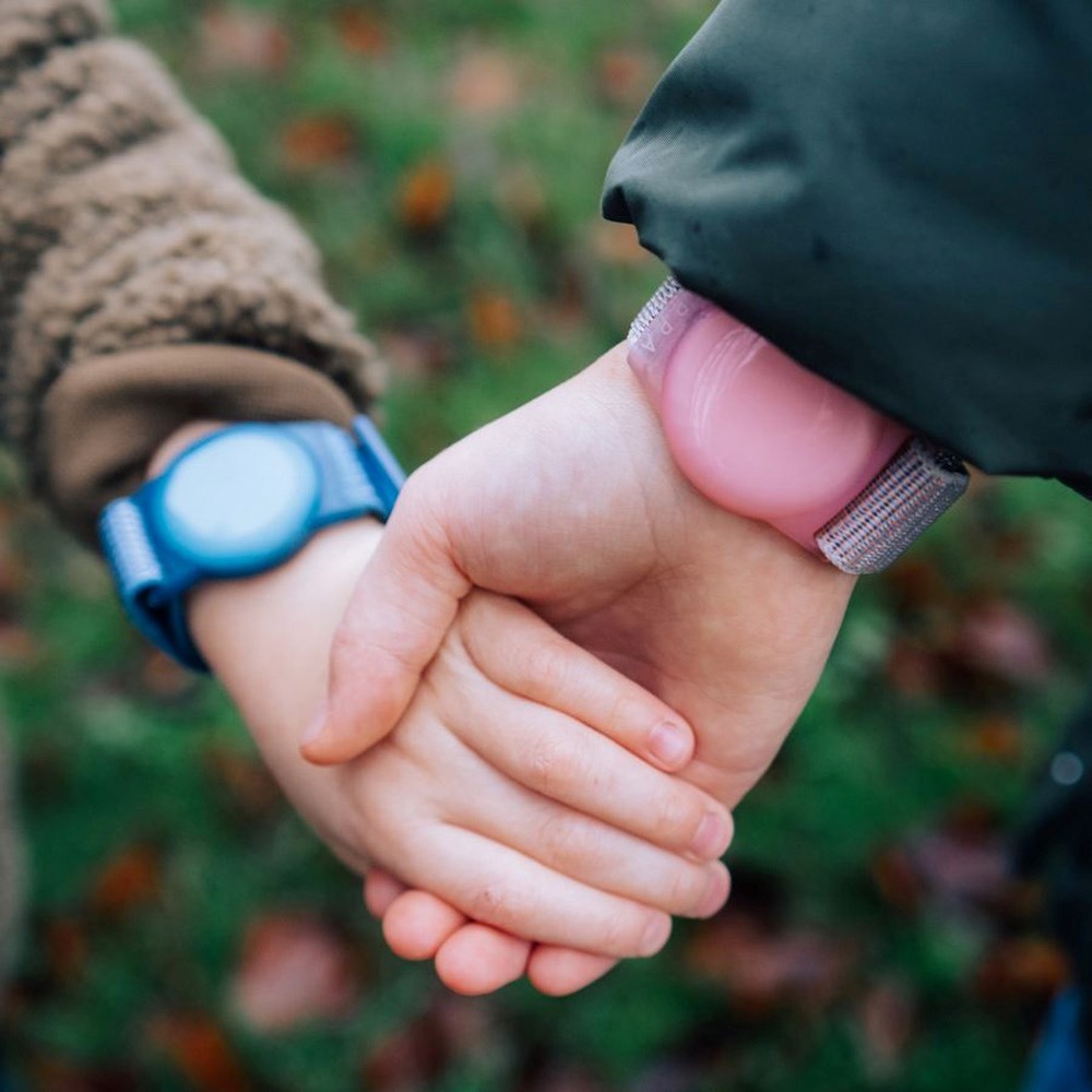 Lippa Justerbart Nylon Armbånd til Apple AirTag - Blå