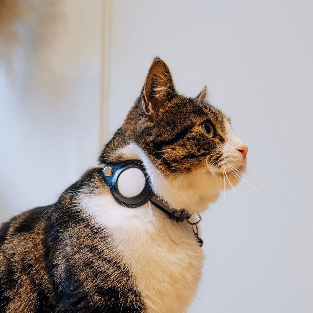 Lippa Halsbånd med AirTag Etui - 22-32 cm - Lyserød