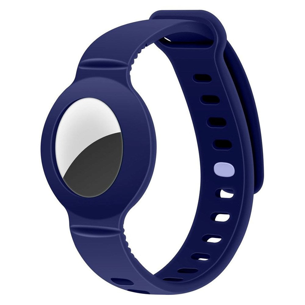 Silikone Apple AirTag Armbånd - Blå