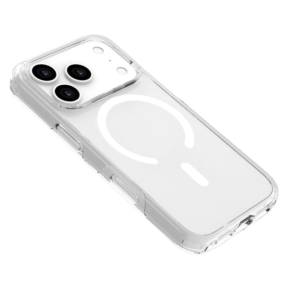 Lippa iPhone 17 Pro Hybrid Bagside Cover - MagSafe Kompatibel - Gennemsigtig / Hvid