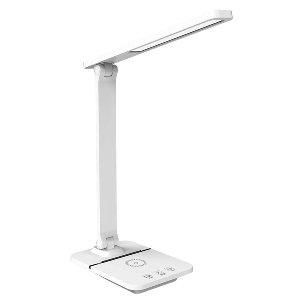 Lippa LED Lampe m. Trådløs Opladning & Mobilholder - Hvid