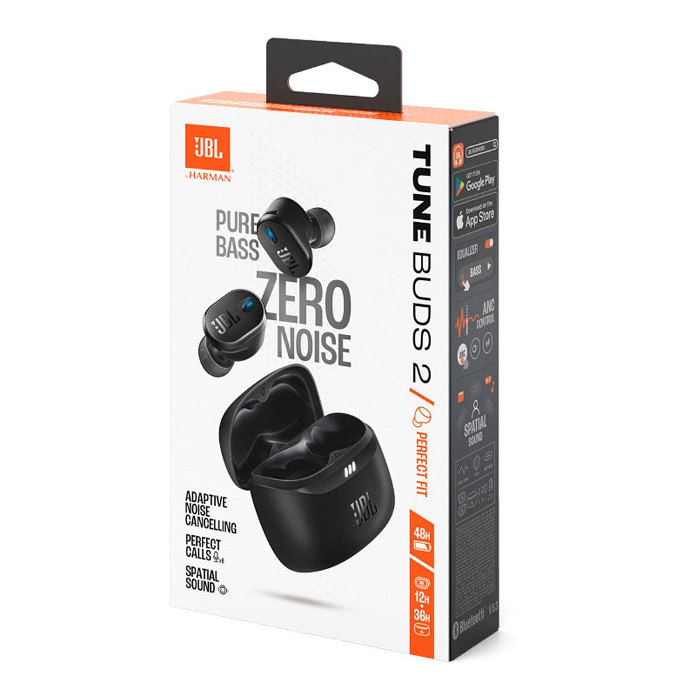 JBL Tune Buds 2 - True Wireless Hovedtelefoner m. Aktiv Støjreduktion - In-Ear - Sort