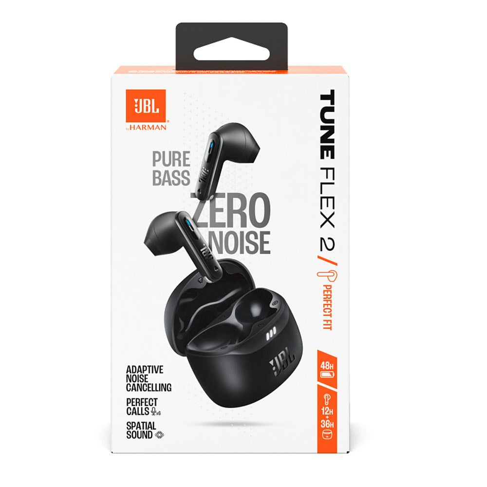 JBL TUNE FLEX 2 - Høretelefoner In-Ear True Wireless - Adaptiv Støjreduktion - Sort