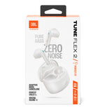 JBL TUNE FLEX 2 - Høretelefoner In-Ear True Wireless - Adaptiv Støjreduktion - Hvid