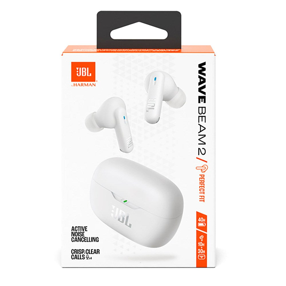 JBL Wave Beam 2 True Wireless Hovedtelefoner - In-Ear - Hvid