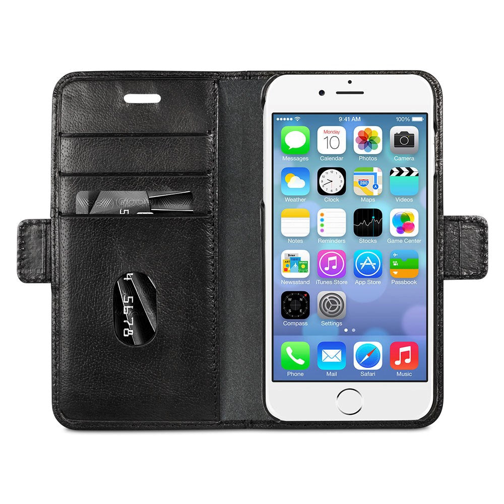 iPhone SE (2022/2020)/8/7/6/6s Cover dbramante1928 Lynge Ægte Læder Sort v. 2