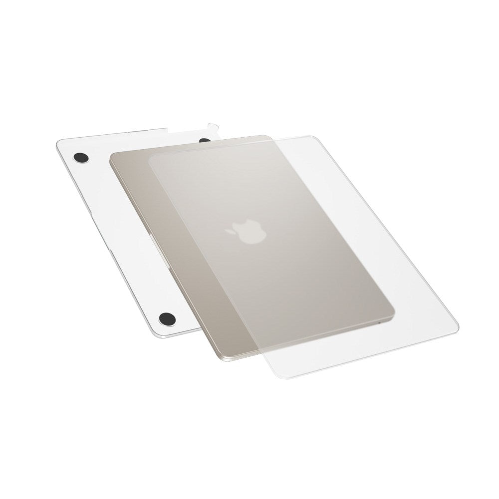 MacBook Air 15" M2/M3/M4 (2023-2025) - Epico Slim Shell - Mat Gennemsigtig