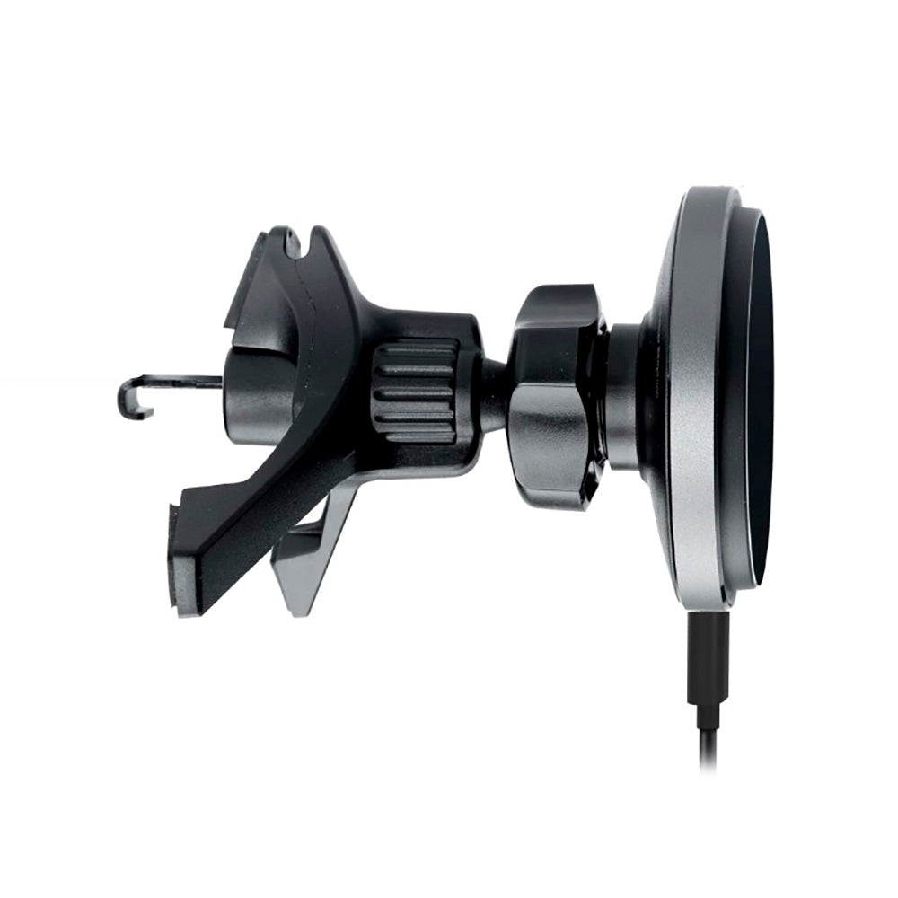 SBS Snap Charge Mobilholder til Bil m. Trådløs Opladning 15W - MagSafe Kompatibel - Sort