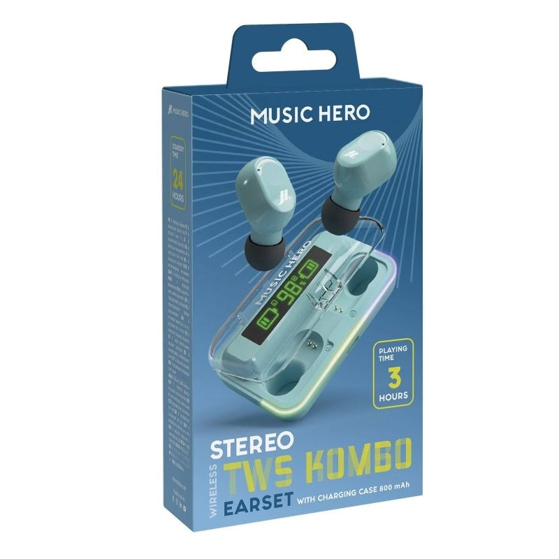 Music Hero True Wireless In-Ear Høretelefoner - Blå