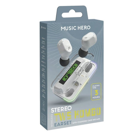 Music Hero True Wireless In-Ear Høretelefoner - Hvid