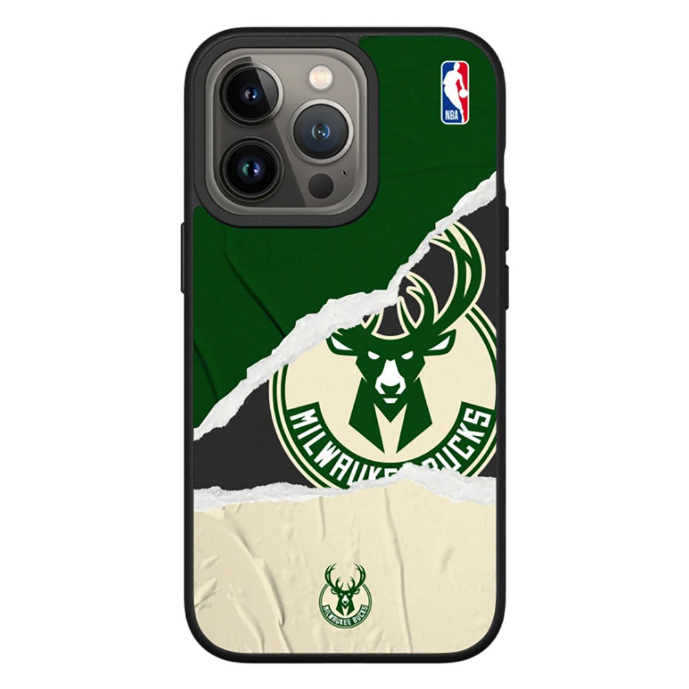 RhinoShield iPhone 13 Pro SolidSuit Håndværker NBA Cover m. Milwaukee Bucks - Sweat and Tears