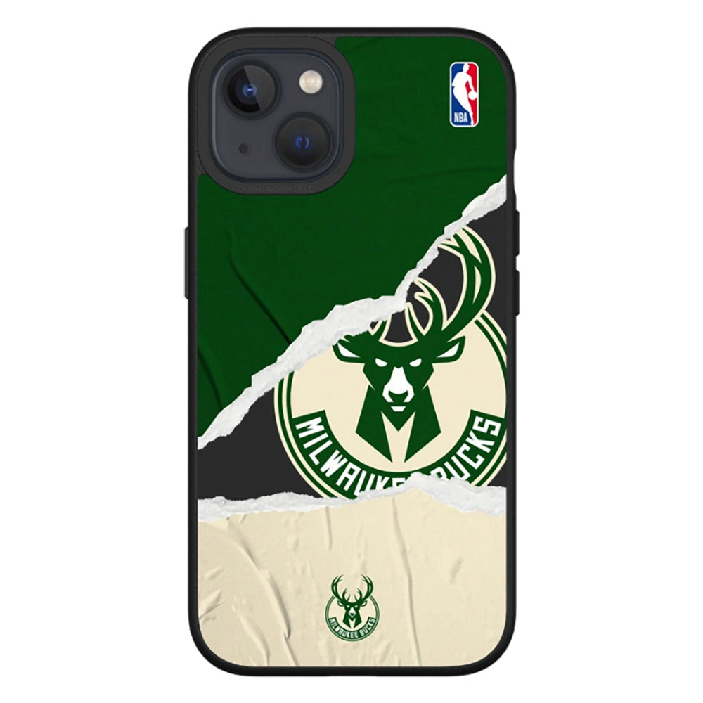RhinoShield iPhone 13 SolidSuit Håndværker NBA Cover m. Milwaukee Bucks - Sweat and Tears