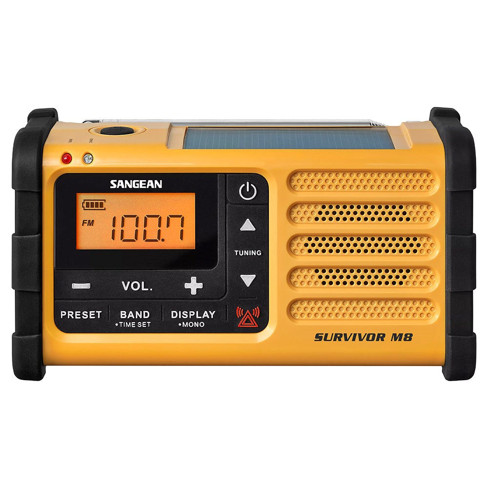 SANGEAN Survivor M8 MMR-88 Radio - Sort / Gul