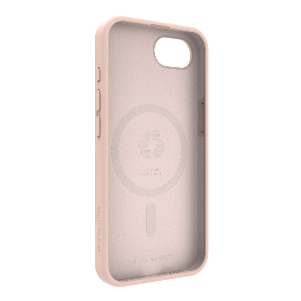 iPhone iPhone 16e dbramante1928 Monaco Bagside Cover - MagSafe Kompatibel - Pink Sand