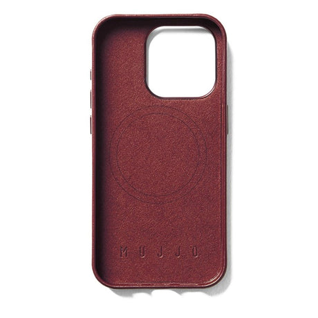 iPhone 15 Pro Mujjo Leather Wallet Cover - MagSafe Kompatibel - Brun