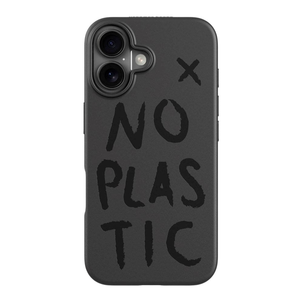 agood company iPhone 16 PLNTPRTCT Mobil Cover - Black / No Plastic