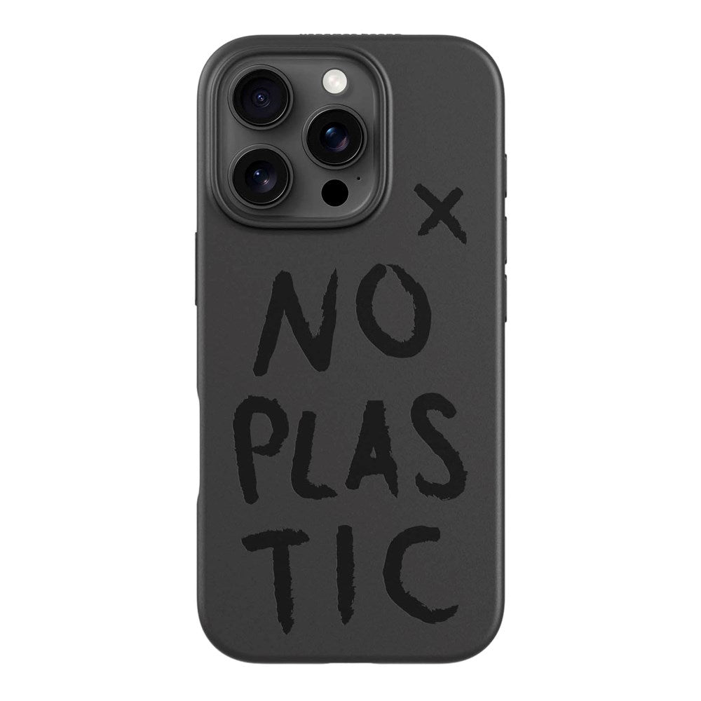agood company iPhone 16 Pro PLNTPRTCT Mobil Cover - Black / No Plastic