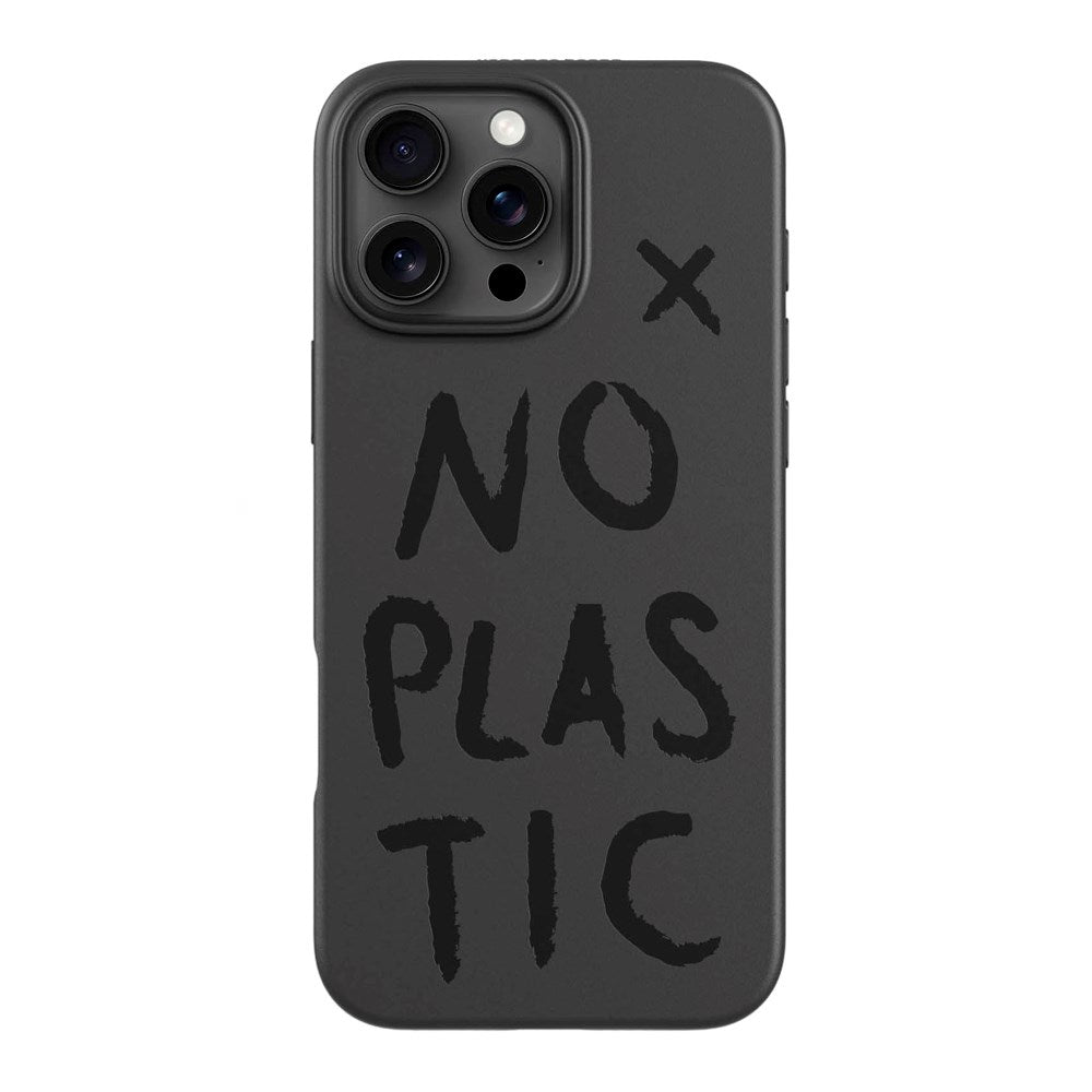 agood company iPhone 16 Pro Max PLNTPRTCT Mobil Cover - Black / No Plastic