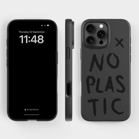 agood company iPhone 16 Pro Max PLNTPRTCT Mobil Cover - Black / No Plastic