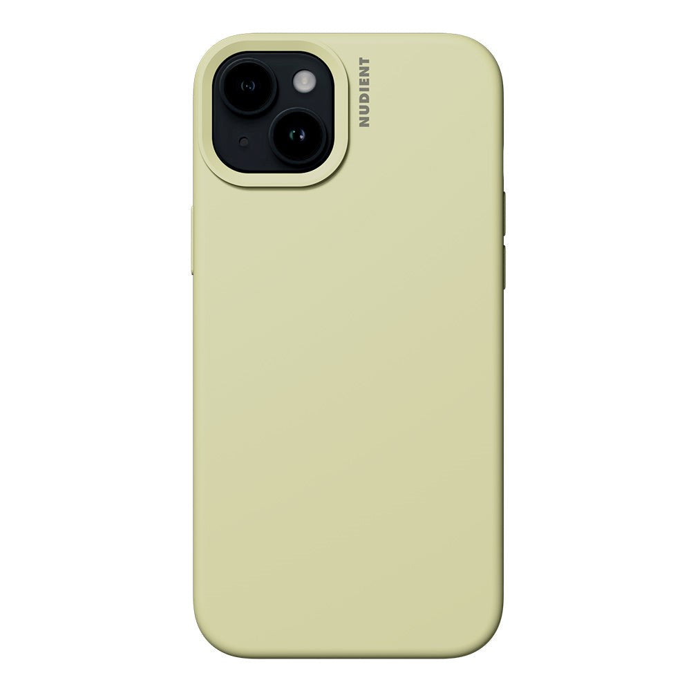 Nudient iPhone 15 Base Silicone Mobil Cover - Pale Yellow