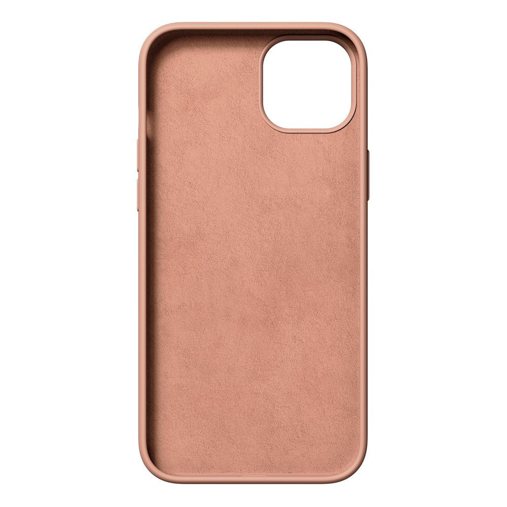 Nudient iPhone 15 Base Silicone Mobil Cover - Peach Orange