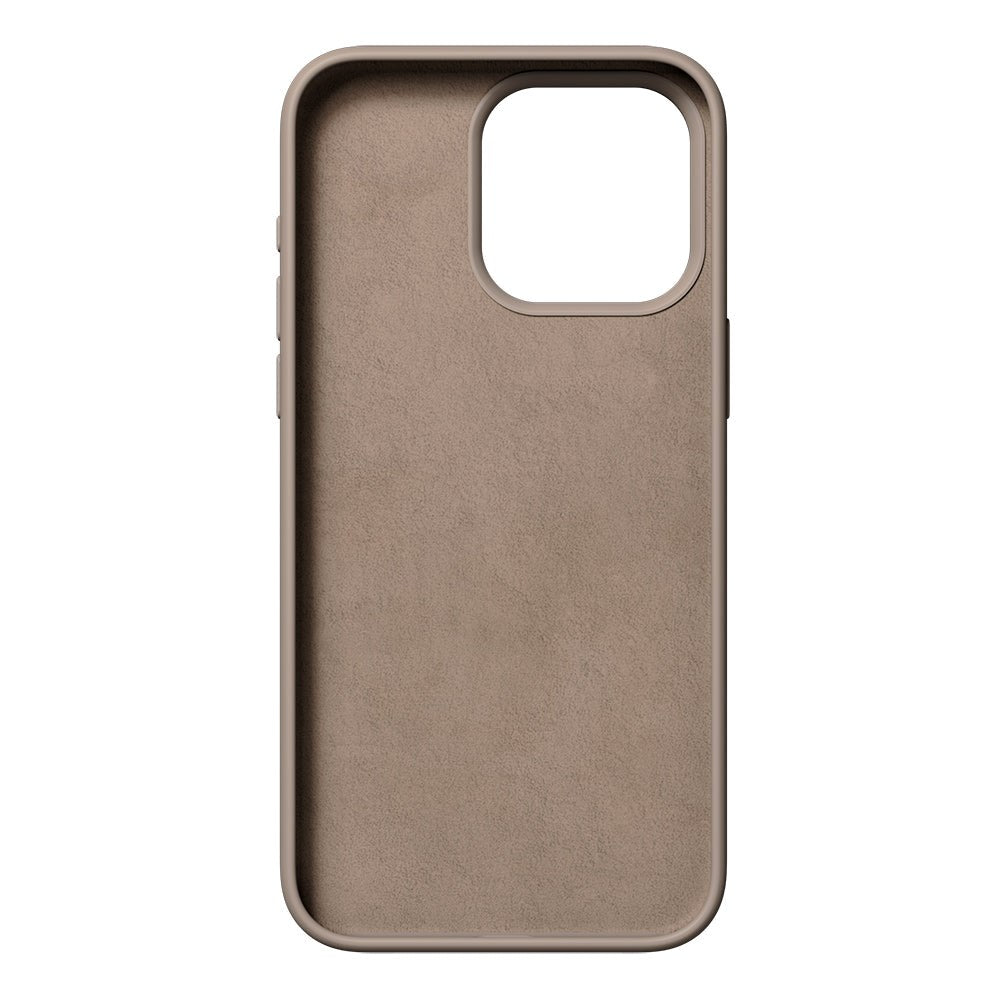 Nudient iPhone 15 Pro Base Silicone Mobil Cover - Stone Beige