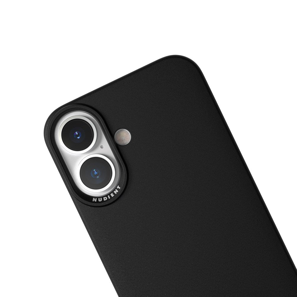 Nudient iPhone 16 Plus Thin Case Bagside Cover - MagSafe Kompatibel - Ink Black