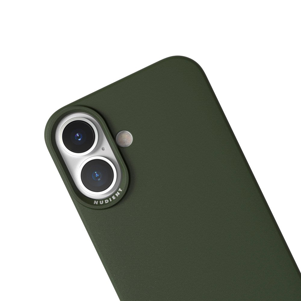 Nudient iPhone 16 Thin Case Bagside Cover - MagSafe Kompatibel - Pine Green