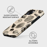 iPhone 14 Burga Tough Fashion Cover - Shell Mosaic