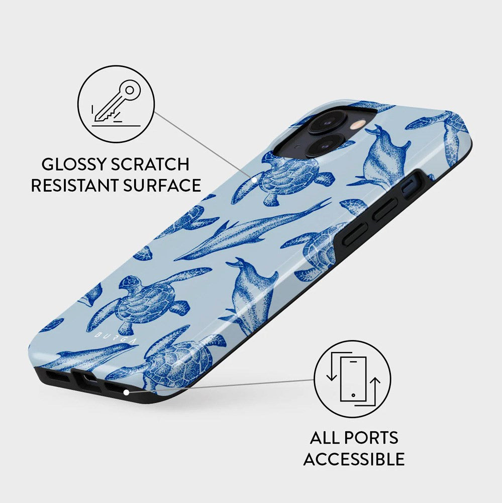 iPhone 13 Burga Tough Fashion Cover - Aquatic Dance