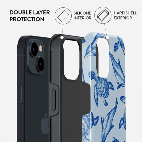 iPhone 14 Burga Tough Fashion Cover - Aquatic Dance