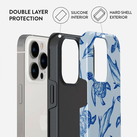 iPhone 14 Pro Burga Tough Fashion Cover - Aquatic Dance