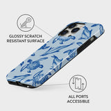 iPhone 14 Pro Burga Tough Fashion Cover - Aquatic Dance