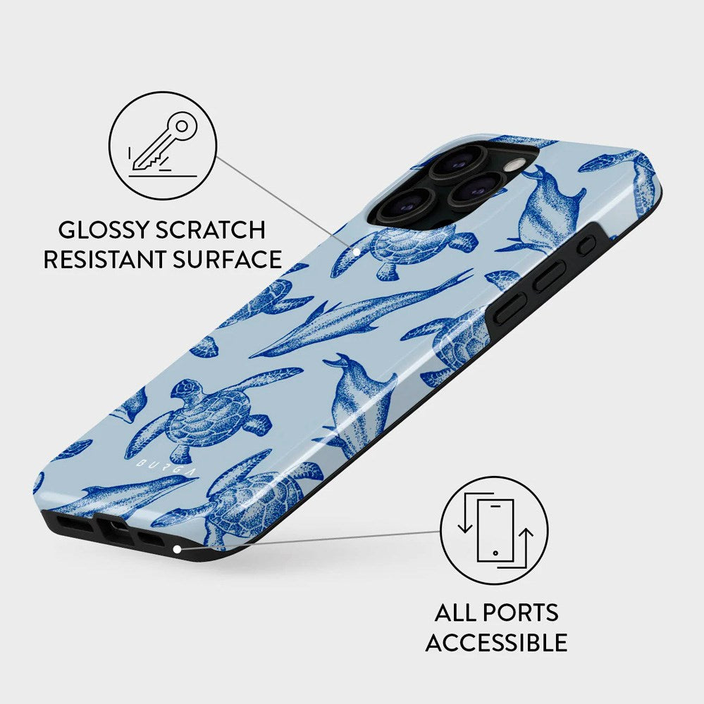 iPhone 15 Pro Burga Tough Fashion Cover - Aquatic Dance