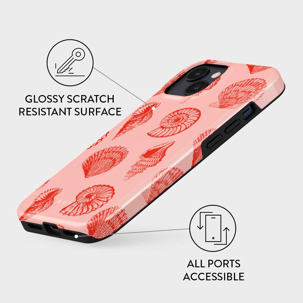 iPhone 15 Burga Tough Fashion Cover - Coastal Treasure