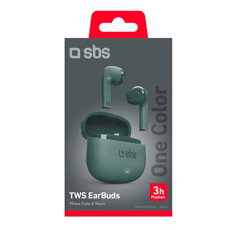 SBS One Color Bluetooth True Wireless Høretelefoner - Grøn