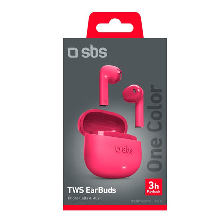 SBS One Color Bluetooth True Wireless Høretelefoner - Pink