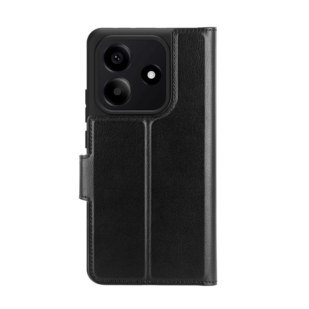 Xiaomi Redmi Note 14 (5G) dbramante1928 Oslo Pro Slim Flip Cover m. Kortholder - Genbrugsmaterialer - Sort